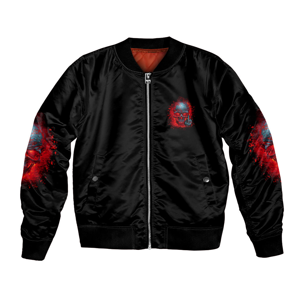 Walk Away I Have Anger Issues And A Serious Dislike For Bomber Jacket - Wonder Print Shop