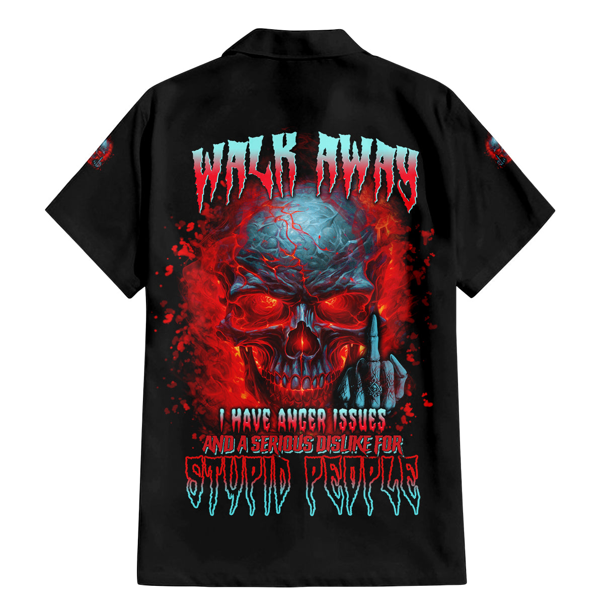 Walk Away I Have Anger Issues And A Serious Dislike For Family Matching Mermaid Dress and Hawaiian Shirt - Wonder Print Shop