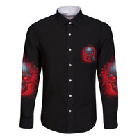 Walk Away I Have Anger Issues And A Serious Dislike For Family Matching Off Shoulder Long Sleeve Dress and Hawaiian Shirt - Wonder Print Shop