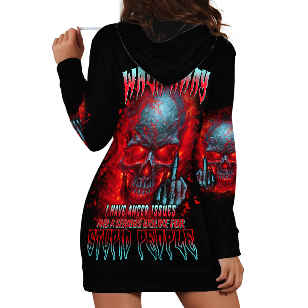 Walk Away I Have Anger Issues And A Serious Dislike For Hoodie Dress - Wonder Print Shop