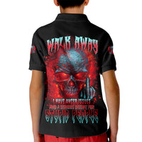 Walk Away I Have Anger Issues And A Serious Dislike For Kid Polo Shirt - Wonder Print Shop