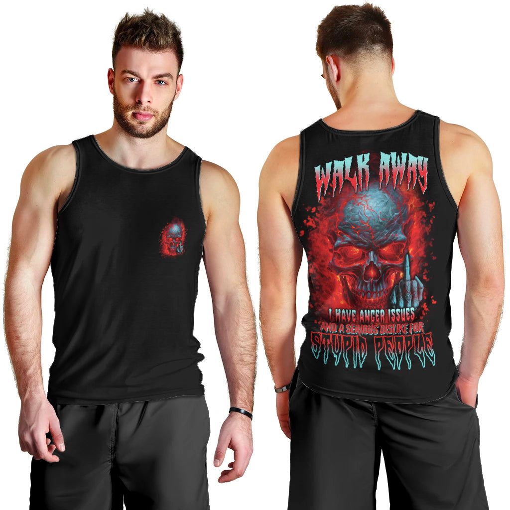 Walk Away I Have Anger Issues And A Serious Dislike For Men Tank Top - Wonder Print Shop