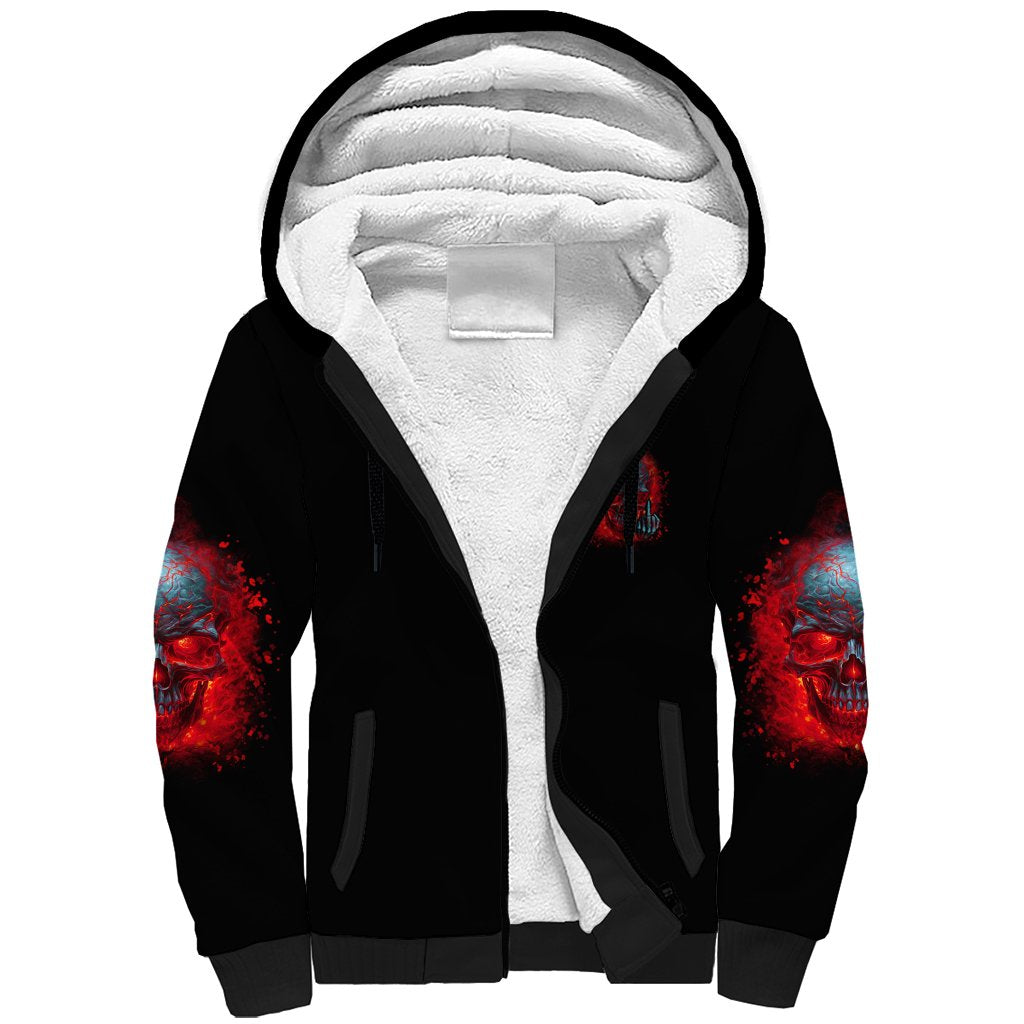Walk Away I Have Anger Issues And A Serious Dislike For Sherpa Hoodie - Wonder Print Shop