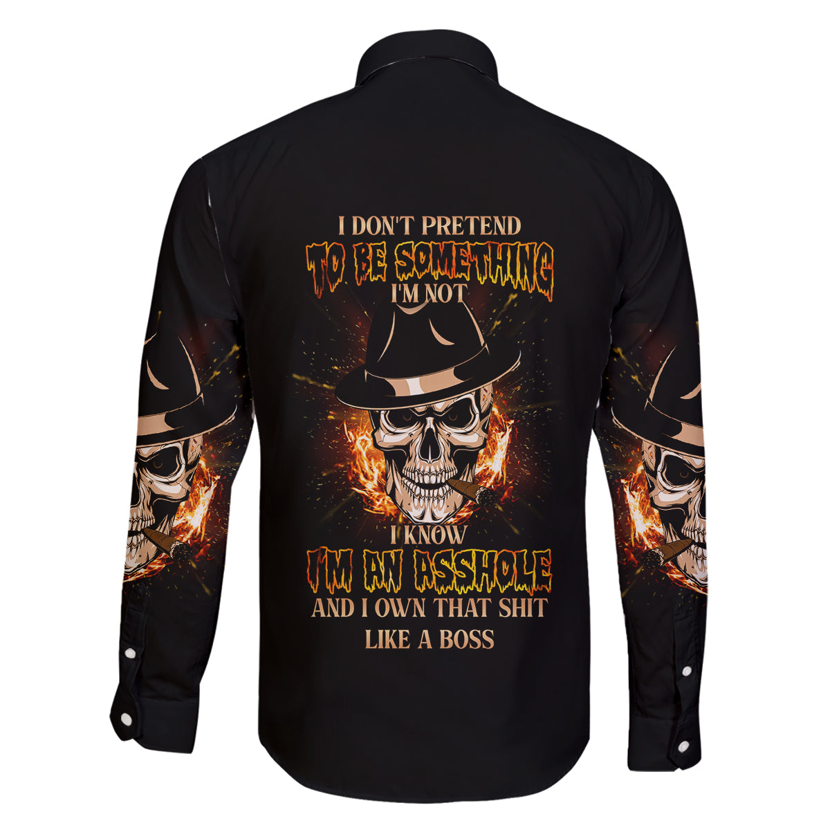 I Don't Pretend To Be Something I'm Not Family Matching Long Sleeve Bodycon Dress and Hawaiian Shirt - Wonder Print Shop