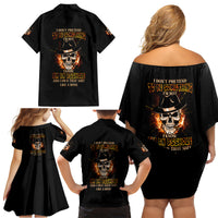 I Don't Pretend To Be Something I'm Not Family Matching Off Shoulder Short Dress and Hawaiian Shirt - Wonder Print Shop