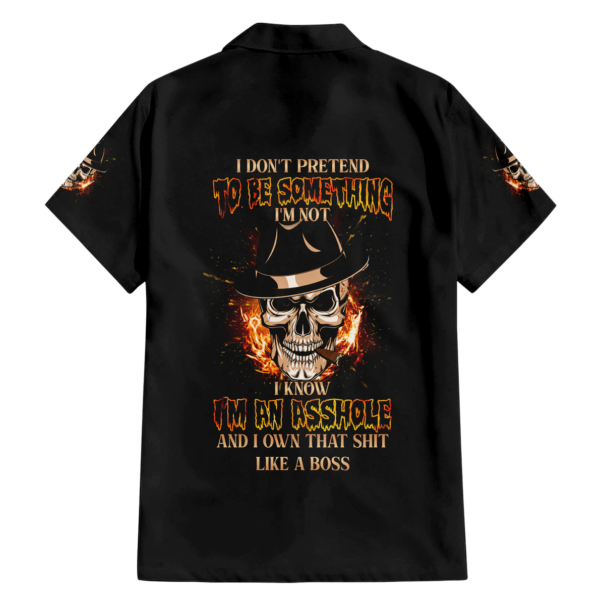 I Don't Pretend To Be Something I'm Not Family Matching Short Sleeve Bodycon Dress and Hawaiian Shirt - Wonder Print Shop