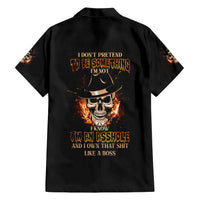 I Don't Pretend To Be Something I'm Not Family Matching Short Sleeve Bodycon Dress and Hawaiian Shirt - Wonder Print Shop