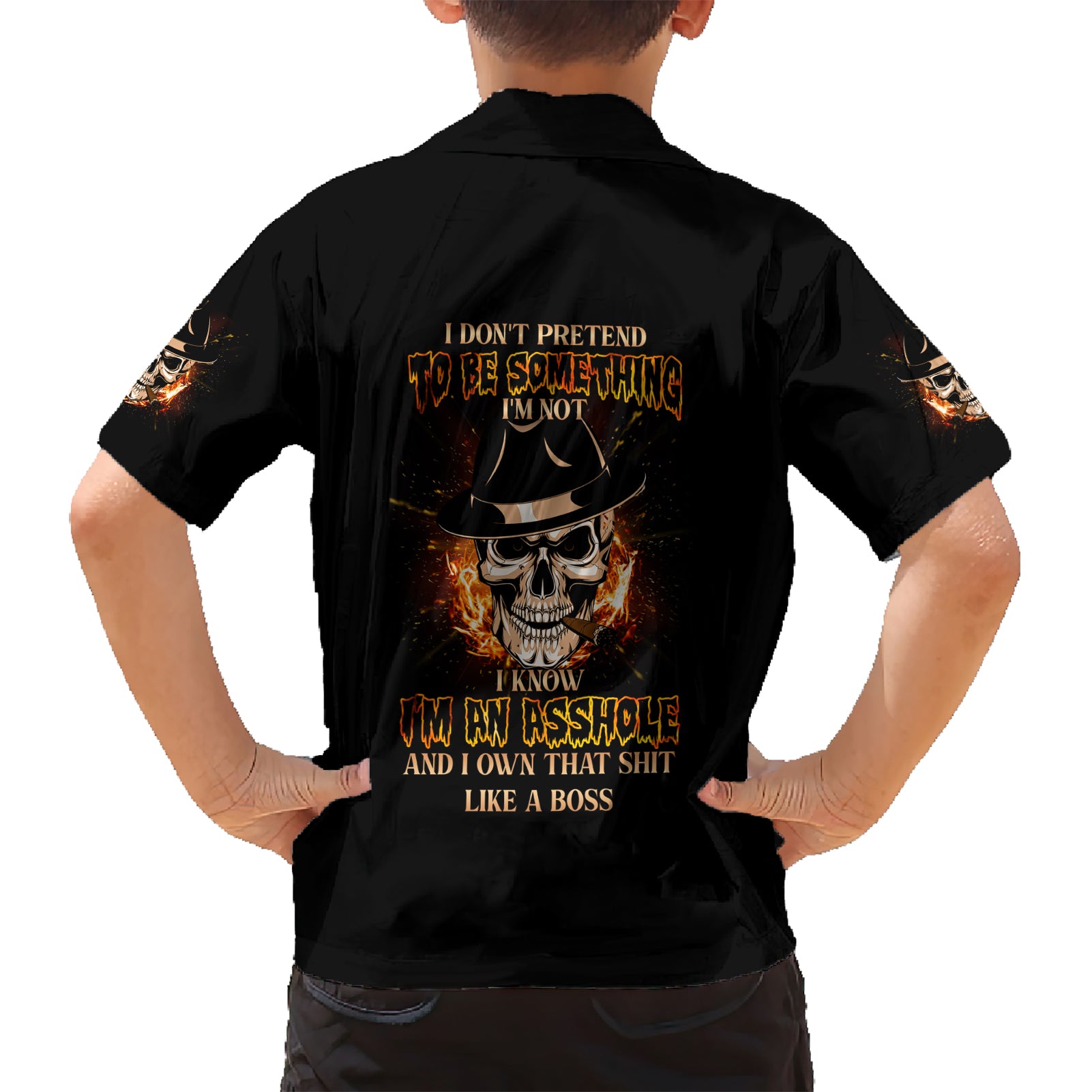I Don't Pretend To Be Something I'm Not Kid Hawaiian Shirt - Wonder Print Shop