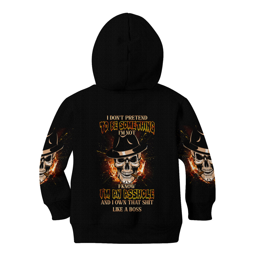 I Don't Pretend To Be Something I'm Not Kid Hoodie - Wonder Print Shop