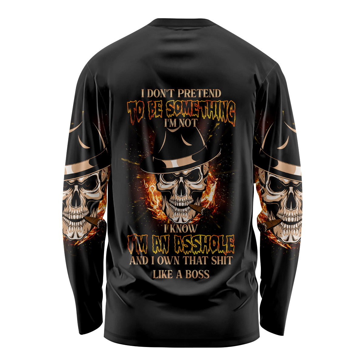 I Don't Pretend To Be Something I'm Not Long Sleeve Shirt - Wonder Print Shop