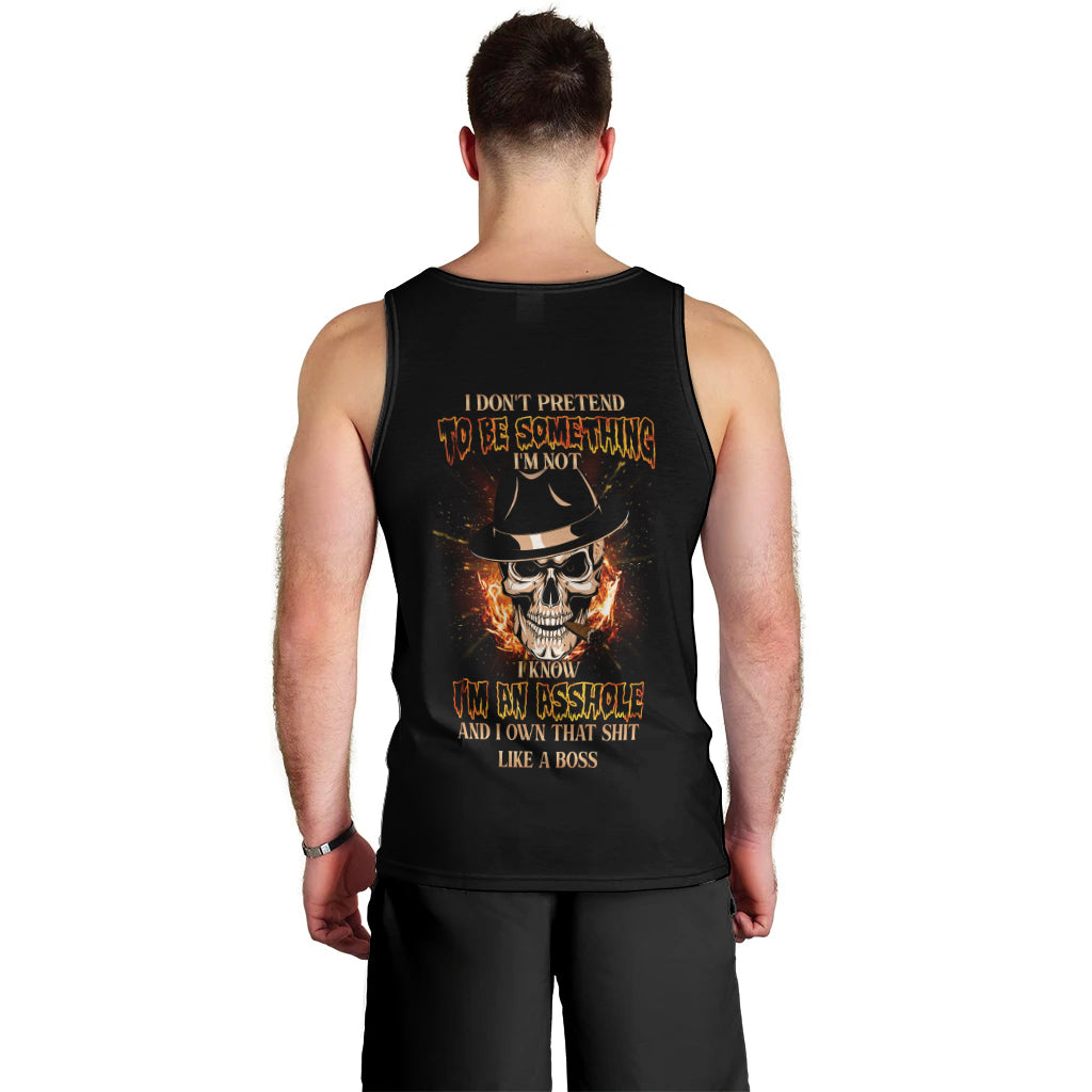 I Don't Pretend To Be Something I'm Not Men Tank Top - Wonder Print Shop