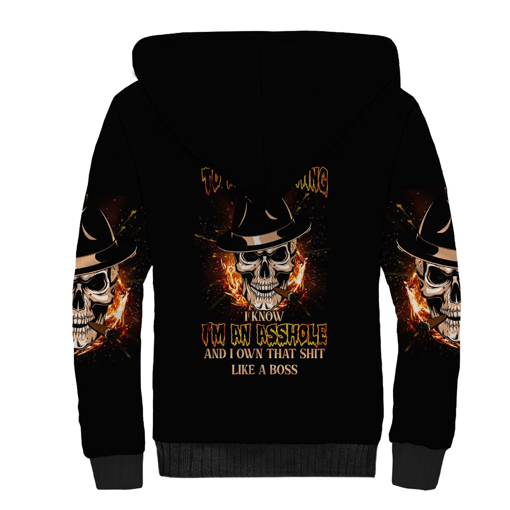 I Don't Pretend To Be Something I'm Not Sherpa Hoodie - Wonder Print Shop