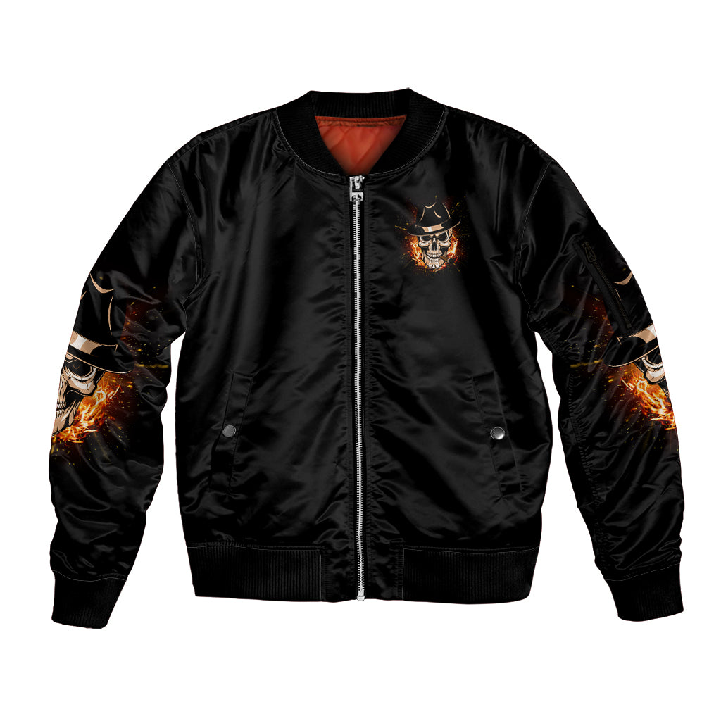 I Don't Pretend To Be Something I'm Not Sleeve Zip Bomber Jacket - Wonder Print Shop