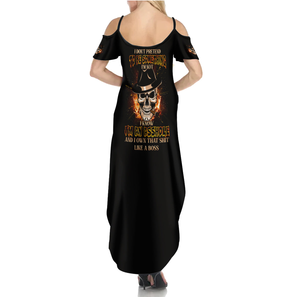 I Don't Pretend To Be Something I'm Not Summer Maxi Dress - Wonder Print Shop