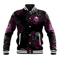 The Good Girl In Me Got Tired Skull Rose Baseball Jacket - Wonder Print Shop