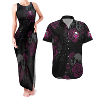 The Good Girl In Me Got Tired Skull Rose Couples Matching Tank Maxi Dress and Hawaiian Shirt - Wonder Print Shop
