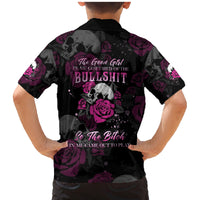 The Good Girl In Me Got Tired Skull Rose Family Matching Mermaid Dress and Hawaiian Shirt - Wonder Print Shop