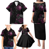 The Good Girl In Me Got Tired Skull Rose Family Matching Puletasi Dress and Hawaiian Shirt - Wonder Print Shop