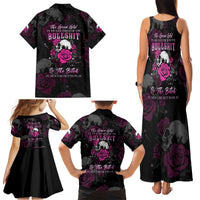 The Good Girl In Me Got Tired Skull Rose Family Matching Tank Maxi Dress and Hawaiian Shirt - Wonder Print Shop