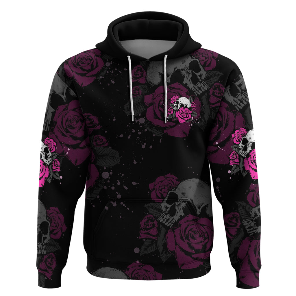 The Good Girl In Me Got Tired Skull Rose Hoodie - Wonder Print Shop