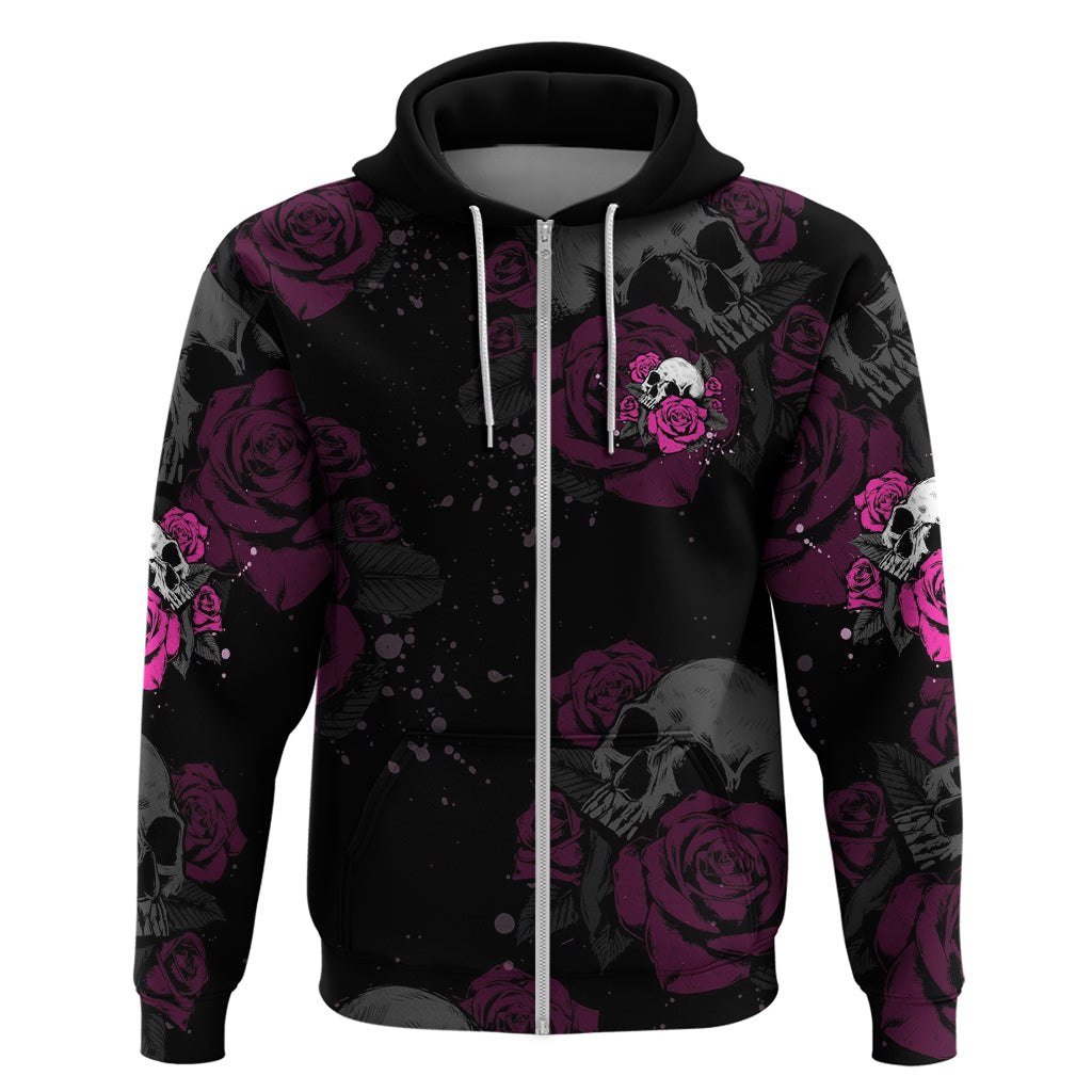 The Good Girl In Me Got Tired Skull Rose Hoodie - Wonder Print Shop