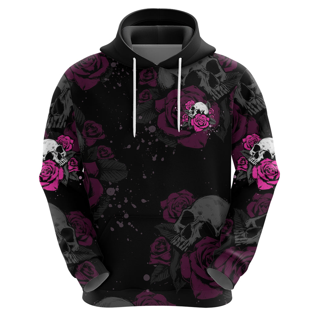 The Good Girl In Me Got Tired Skull Rose Hoodie - Wonder Print Shop