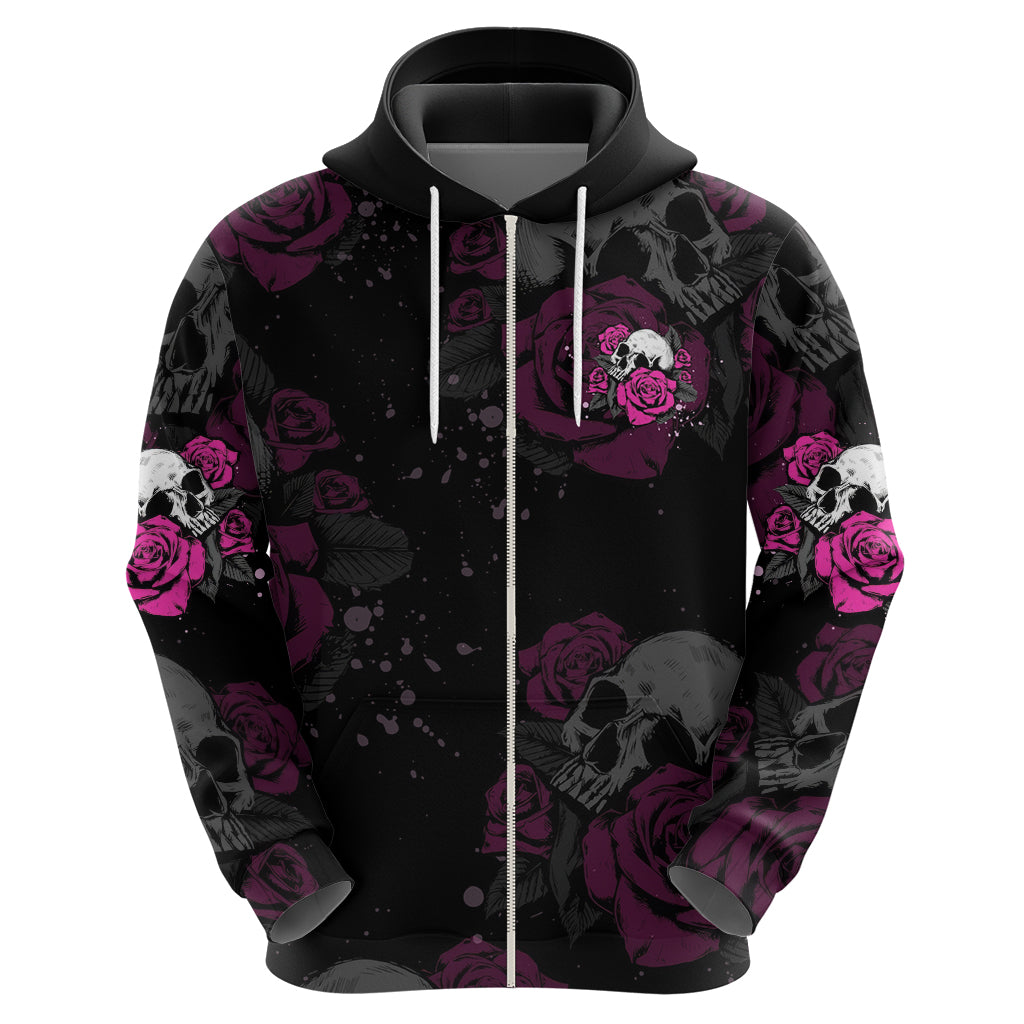 The Good Girl In Me Got Tired Skull Rose Hoodie - Wonder Print Shop