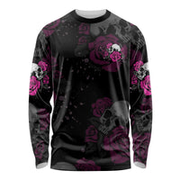 The Good Girl In Me Got Tired Skull Rose Long Sleeve Shirt - Wonder Print Shop