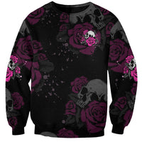 The Good Girl In Me Got Tired Skull Rose Sweatshirt - Wonder Print Shop