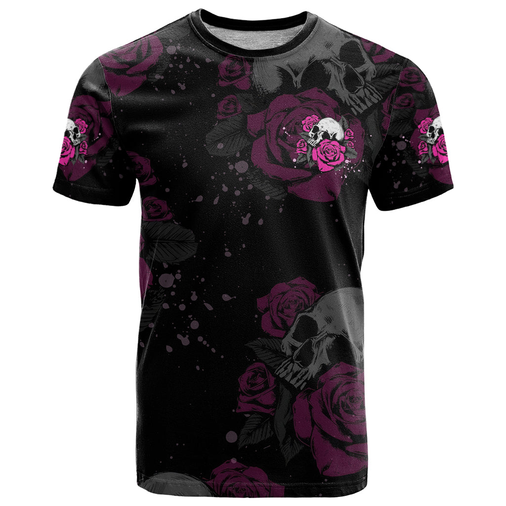 The Good Girl In Me Got Tired Skull Rose T Shirt - Wonder Print Shop