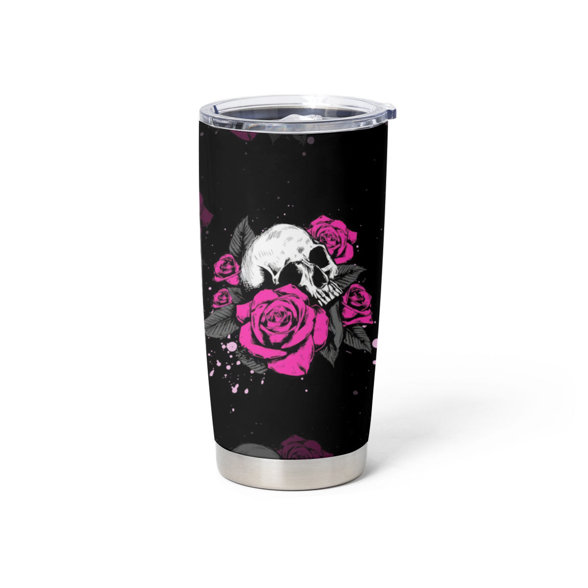 The Good Girl In Me Got Tired Skull Rose Tumbler Cup - Wonder Print Shop
