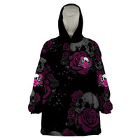 The Good Girl In Me Got Tired Skull Rose Wearable Blanket Hoodie - Wonder Print Shop
