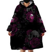 The Good Girl In Me Got Tired Skull Rose Wearable Blanket Hoodie - Wonder Print Shop