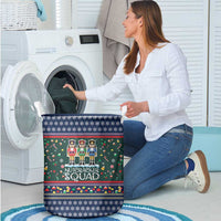 Nutcracker Squad Christmas Laundry Basket with Candy Cane and Snowflake Holiday Design - Wonder Print Shop