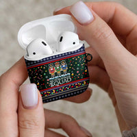 Nutcracker Squad Christmas AirPods Case with Candy Cane and Snowflake Holiday Design - Wonder Print Shop