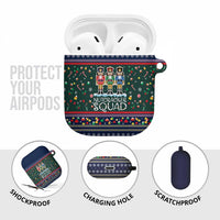Nutcracker Squad Christmas AirPods Case with Candy Cane and Snowflake Holiday Design - Wonder Print Shop