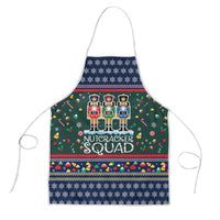 Nutcracker Squad Christmas Apron with Candy Cane and Snowflake Holiday Design - Wonder Print Shop