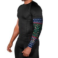 Nutcracker Squad Christmas Arm Sleeves with Candy Cane and Snowflake Holiday Design - Wonder Print Shop