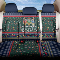 Nutcracker Squad Christmas Back Car Seat Cover with Candy Cane and Snowflake Holiday Design - Wonder Print Shop