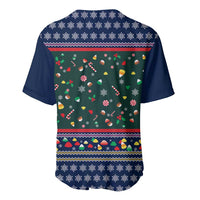 Nutcracker Squad Christmas Baseball Jersey with Candy Cane and Snowflake Holiday Design - Wonder Print Shop