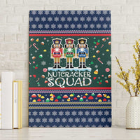 Nutcracker Squad Christmas Canvas Wall Art with Candy Cane and Snowflake Holiday Design - Wonder Print Shop