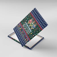 Nutcracker Squad Christmas Canvas Wall Art with Candy Cane and Snowflake Holiday Design - Wonder Print Shop