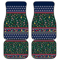 Nutcracker Squad Christmas Car Mats with Candy Cane and Snowflake Holiday Design - Wonder Print Shop