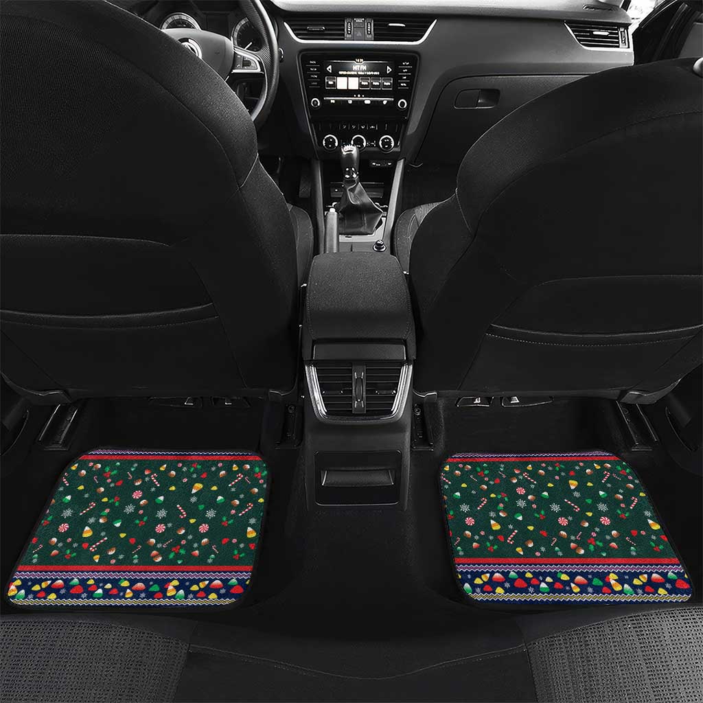 Nutcracker Squad Christmas Car Mats with Candy Cane and Snowflake Holiday Design - Wonder Print Shop