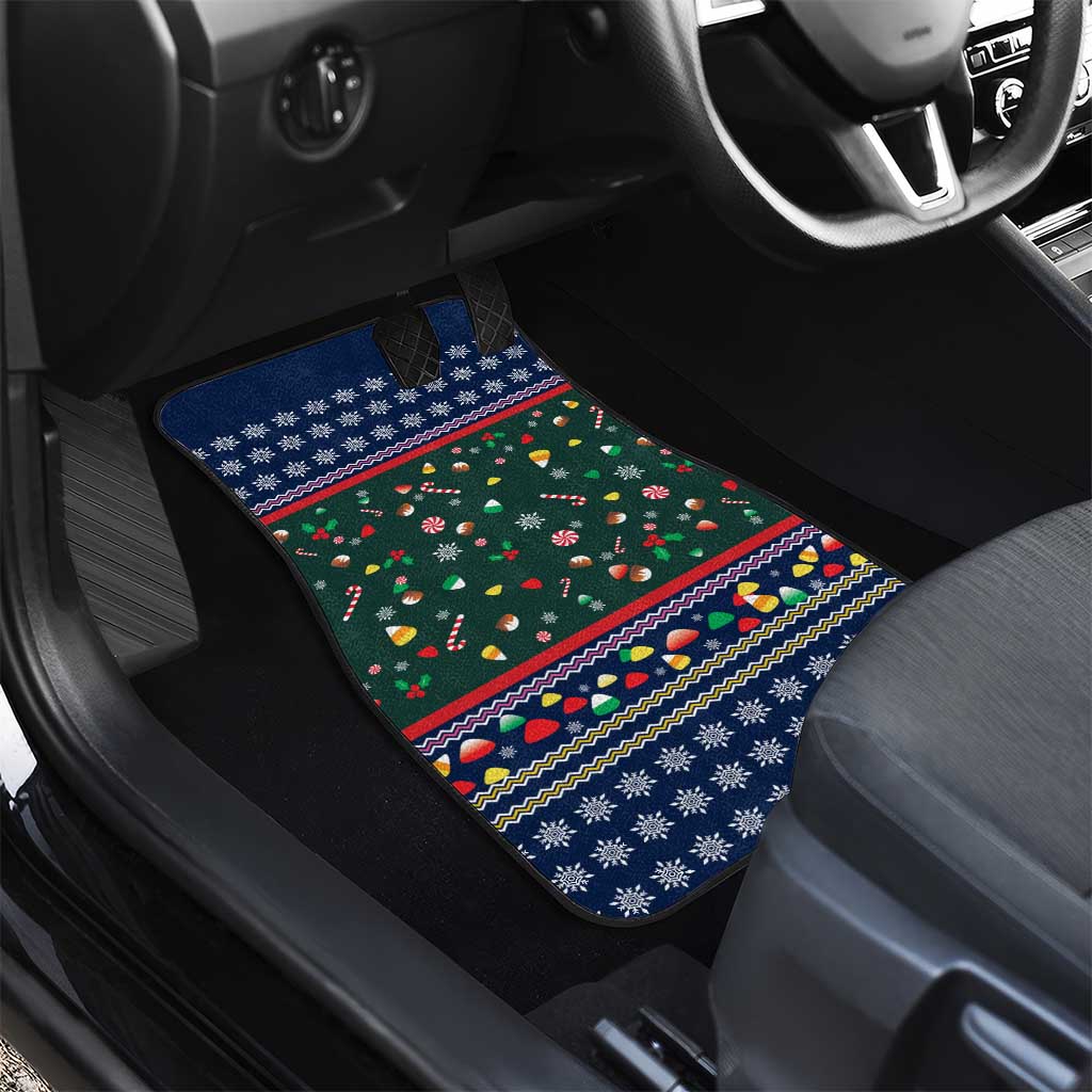 Nutcracker Squad Christmas Car Mats with Candy Cane and Snowflake Holiday Design - Wonder Print Shop