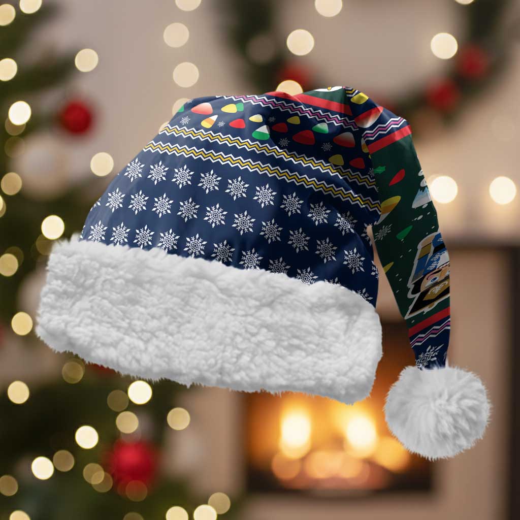 Nutcracker Squad Christmas Santa Hat with Candy Cane and Snowflake Holiday Design - Wonder Print Shop