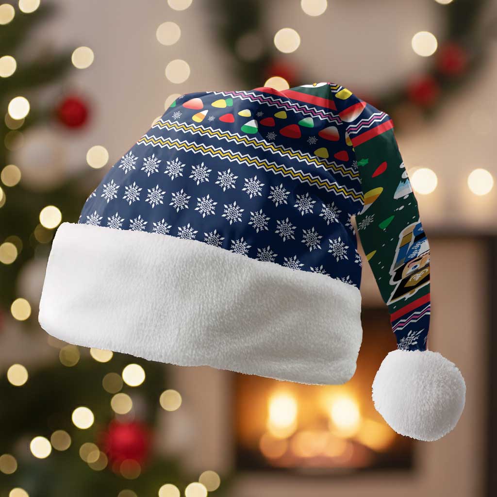 Nutcracker Squad Christmas Santa Hat with Candy Cane and Snowflake Holiday Design - Wonder Print Shop