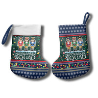 Nutcracker Squad Christmas Stocking with Candy Cane and Snowflake Holiday Design - Wonder Print Shop