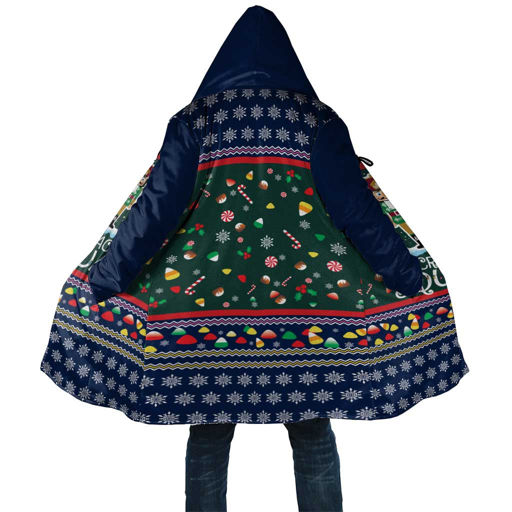 Nutcracker Squad Christmas Cloak with Candy Cane and Snowflake Holiday Design - Wonder Print Shop