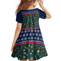 Nutcracker Squad Christmas Family Matching Off Shoulder Maxi Dress and Hawaiian Shirt with Candy Cane and Snowflake Holiday Design - Wonder Print Shop